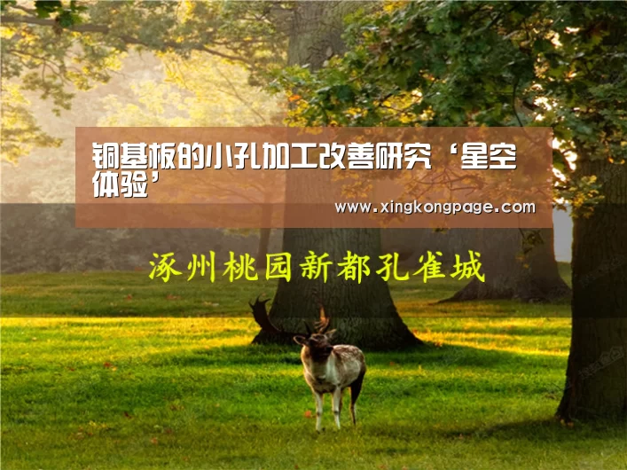 铜基板的小孔加工改善研究‘星空体验’(图2) 星空推荐